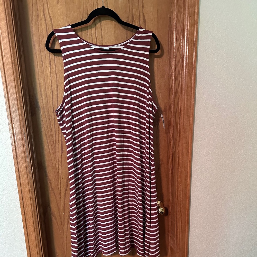 Orange/White Stripe Old Navy Dress